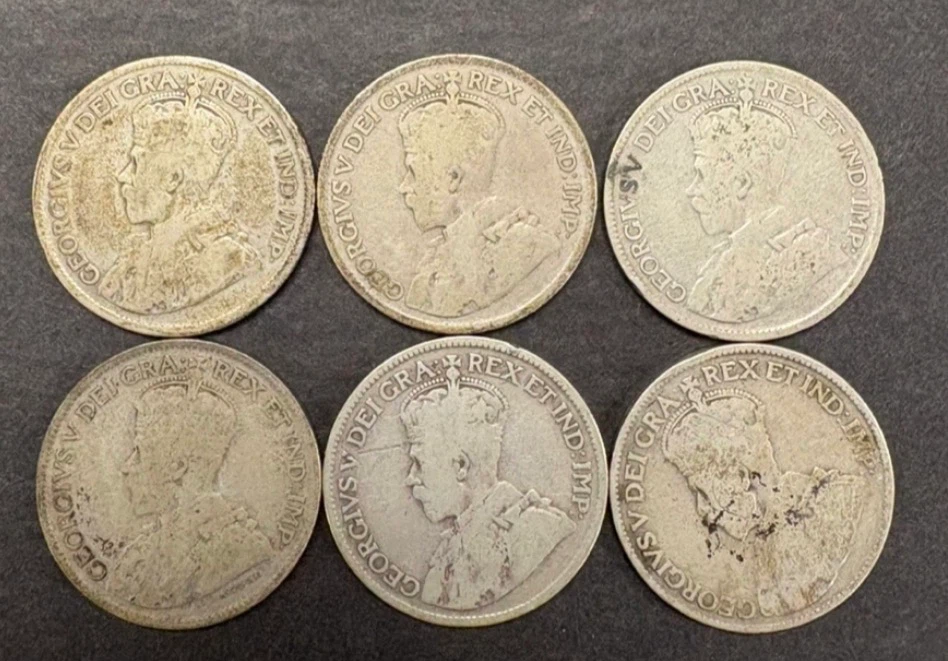Canadian 25 Cents Silver Coins $20 each - photo 2