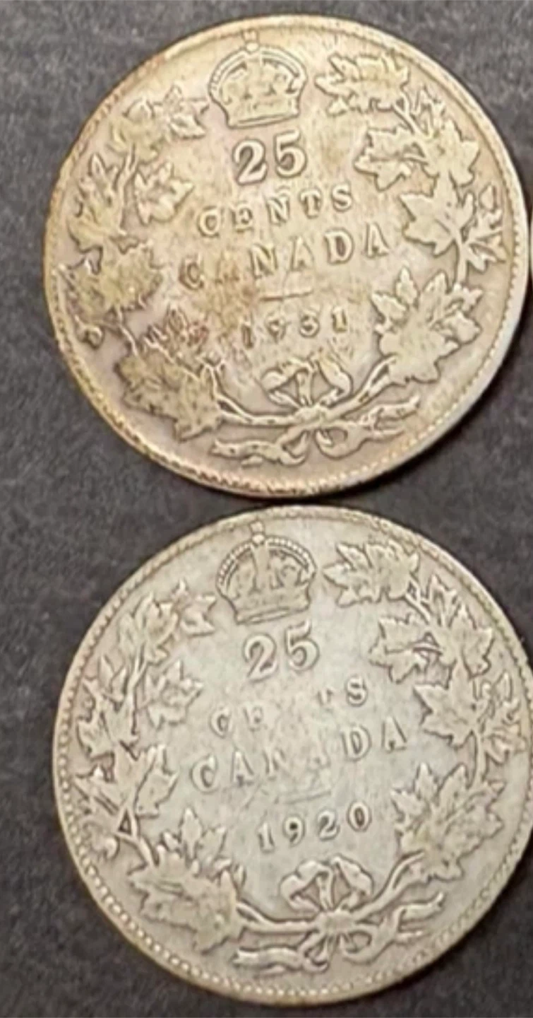 Canadian 25 Cents Silver Coins $20 each - photo 3