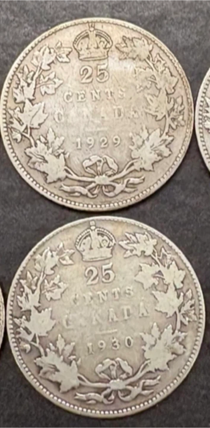 Canadian 25 Cents Silver Coins $20 each - photo 5