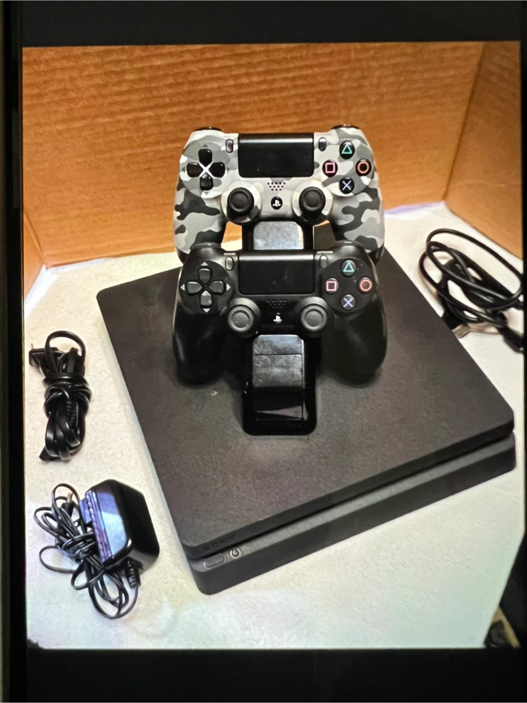 PlayStation 4 Slim with 2 Controllers