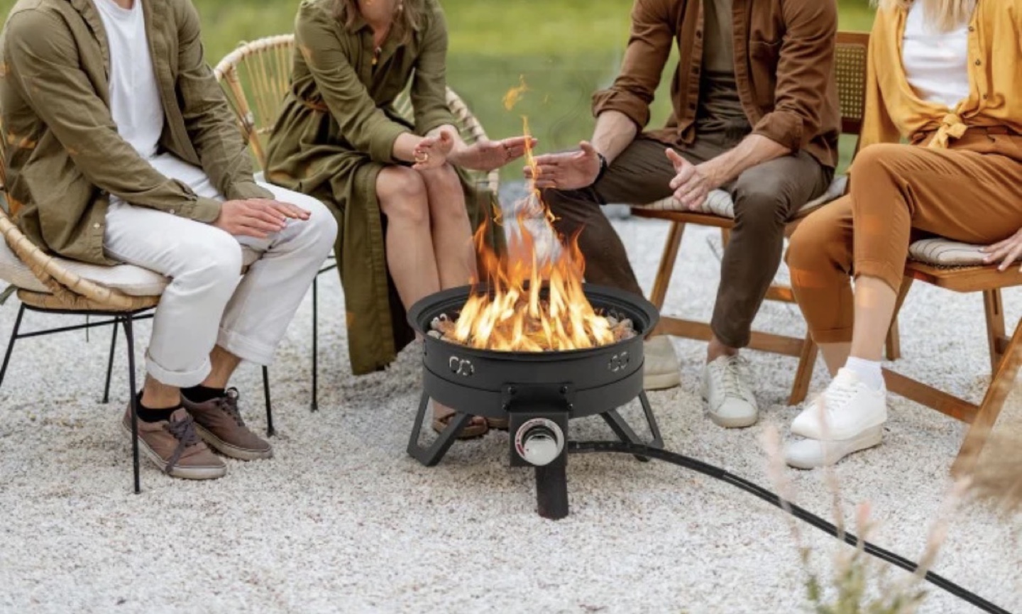 Rental Fire Pit with Cooking Grill