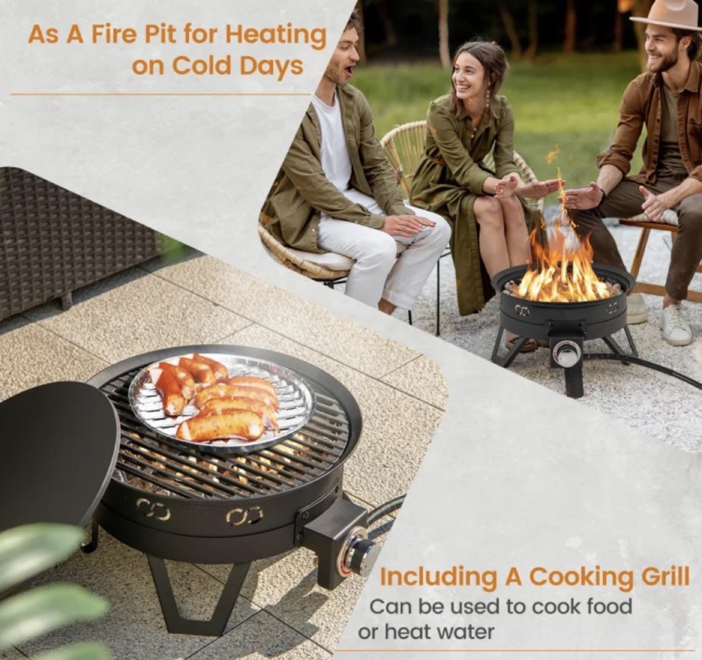 Rental Fire Pit with Cooking Grill - photo 3
