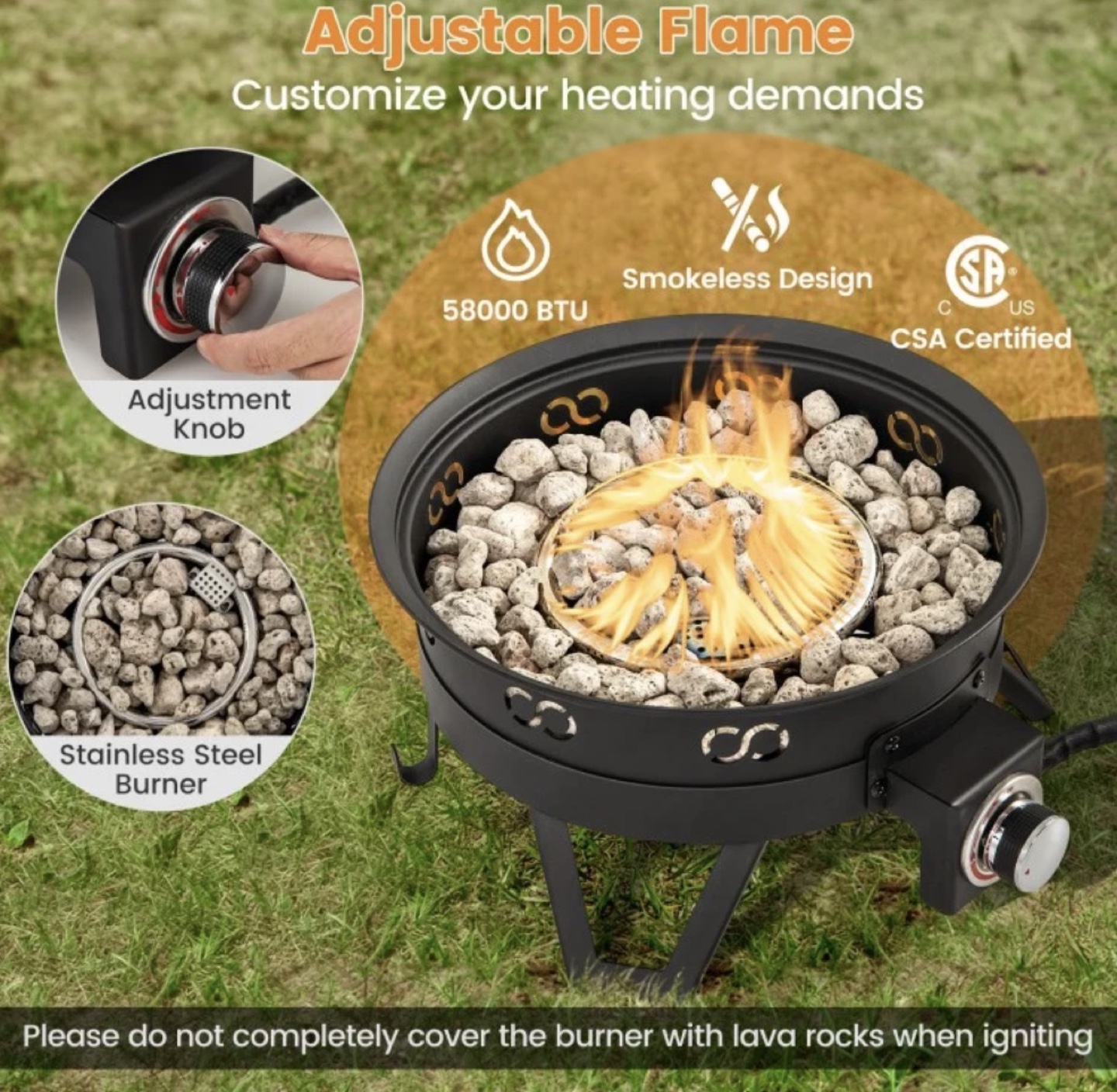 Rental Fire Pit with Cooking Grill - photo 2