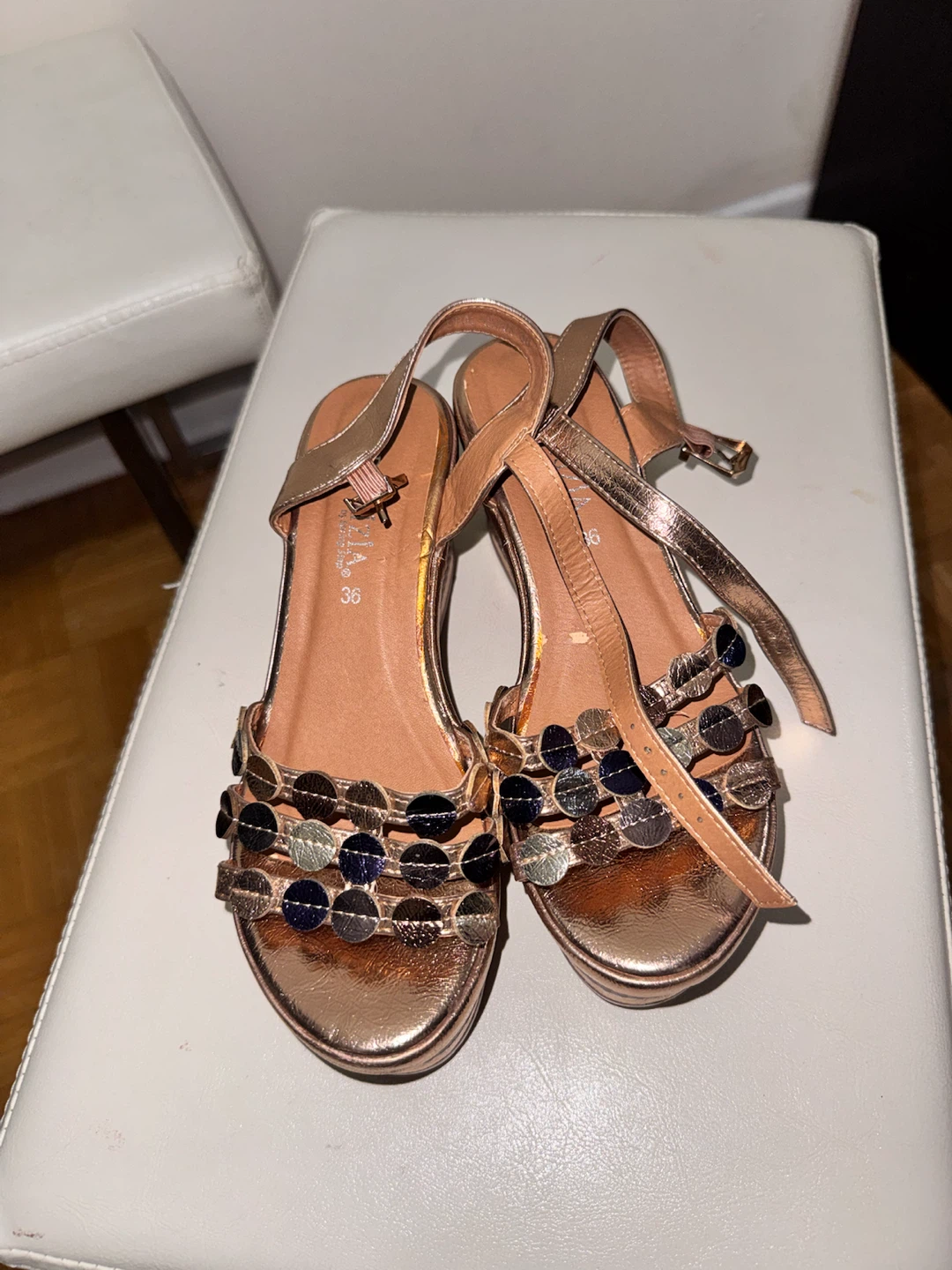 Spring Step Rose Gold Sandals - photo 3
