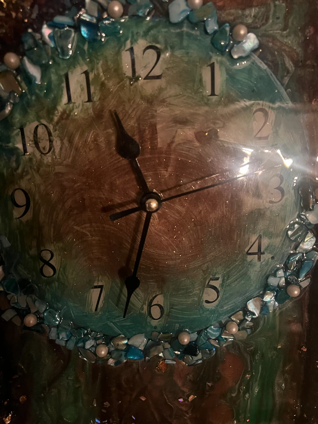 30cm by 76cm  Unique DIY Resin Wall Clock - photo 2