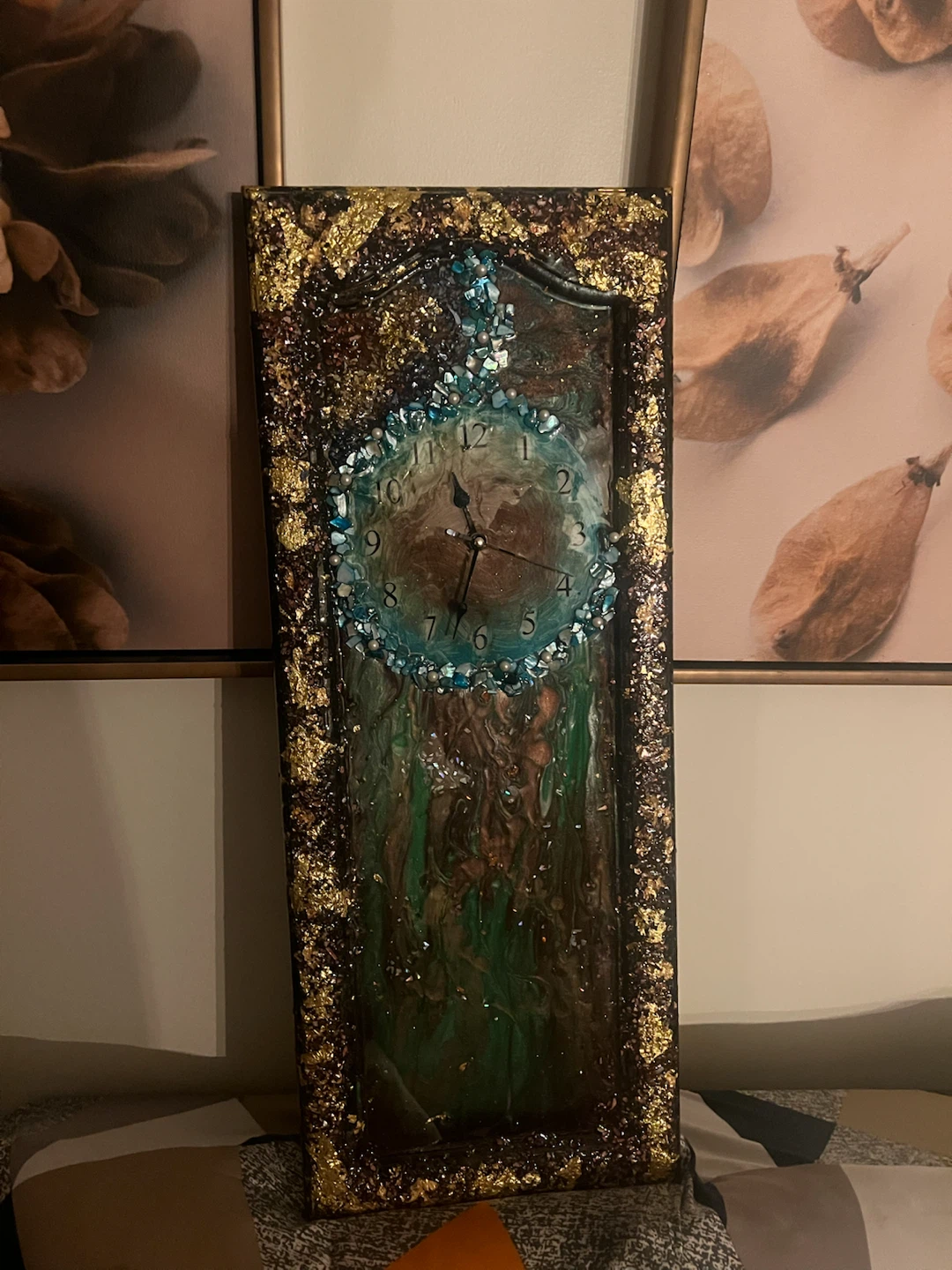 30cm by 76cm  Unique DIY Resin Wall Clock - photo 5