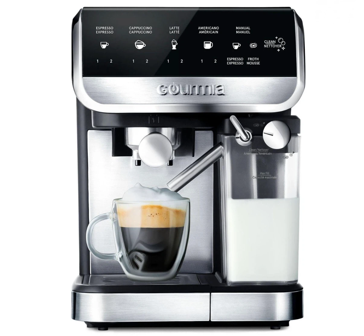 Gourmia 8-in-1 One-Touch Espresso Machine
