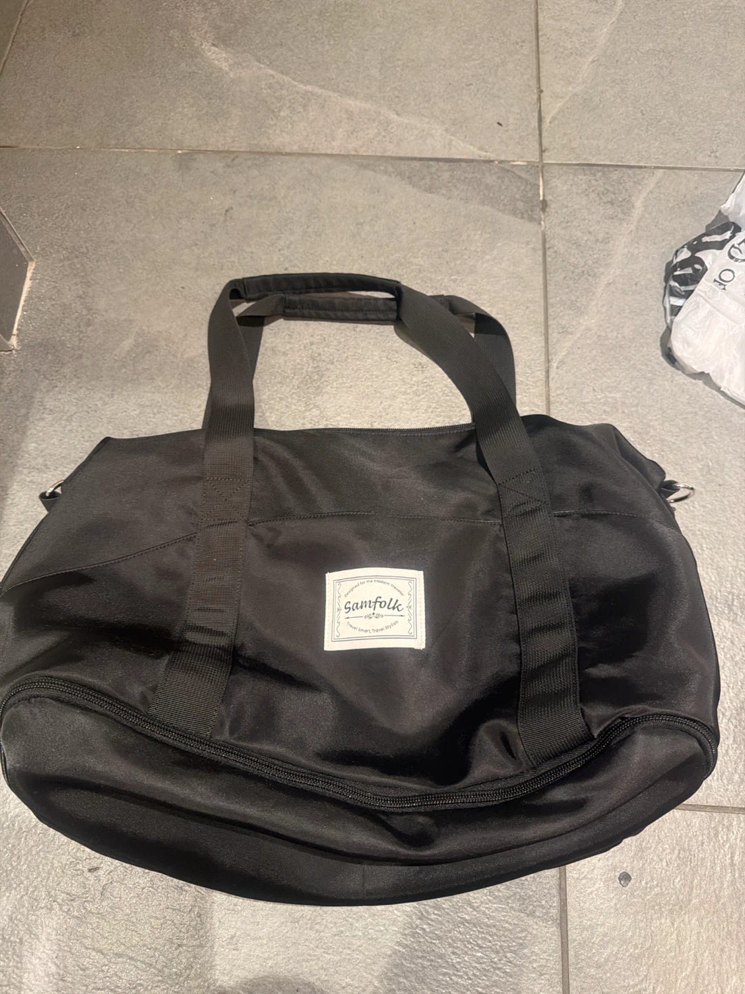 Samfolk Black Duffel Bag