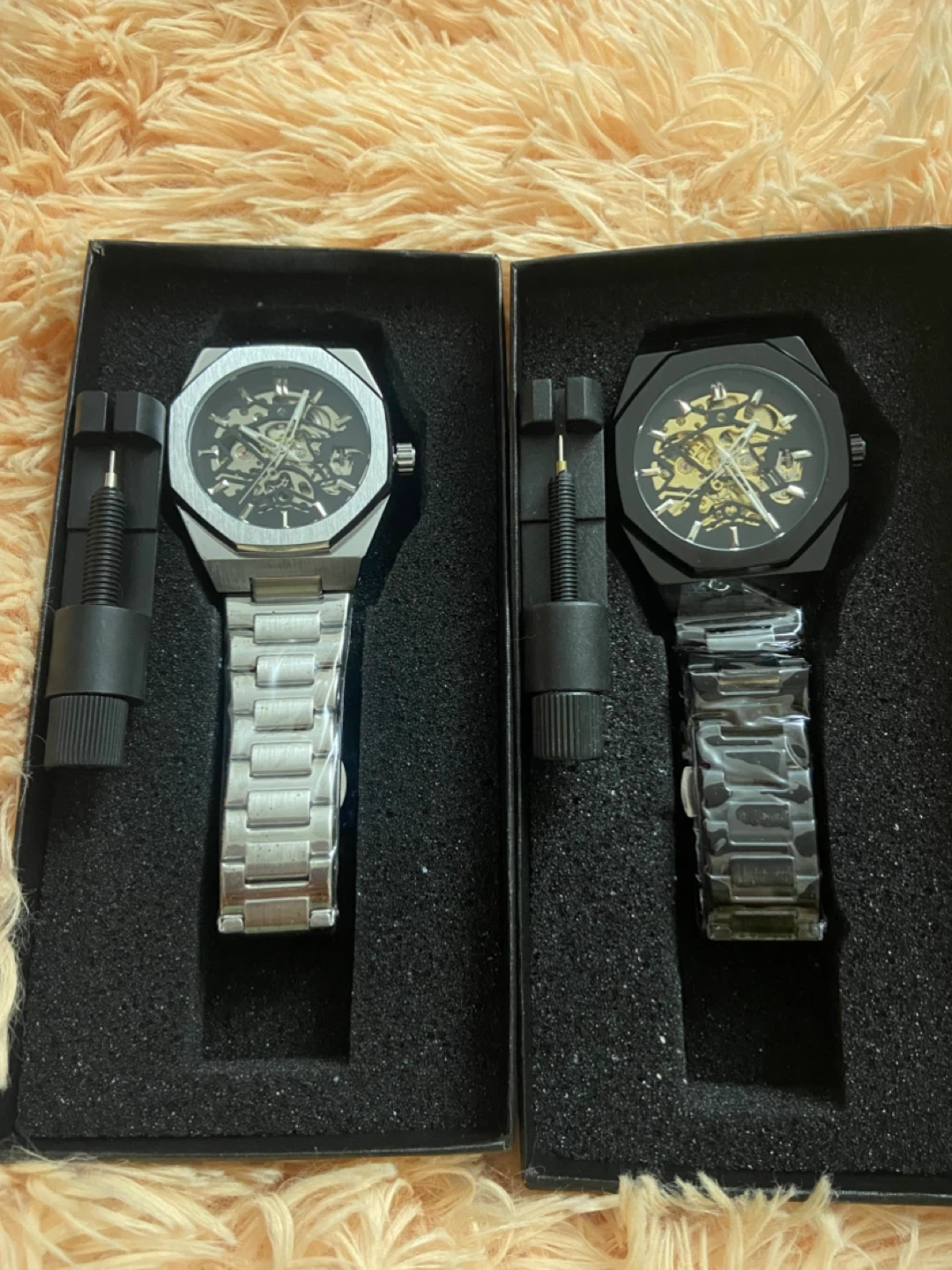Silver Automatic Skeleton Watch - photo 2