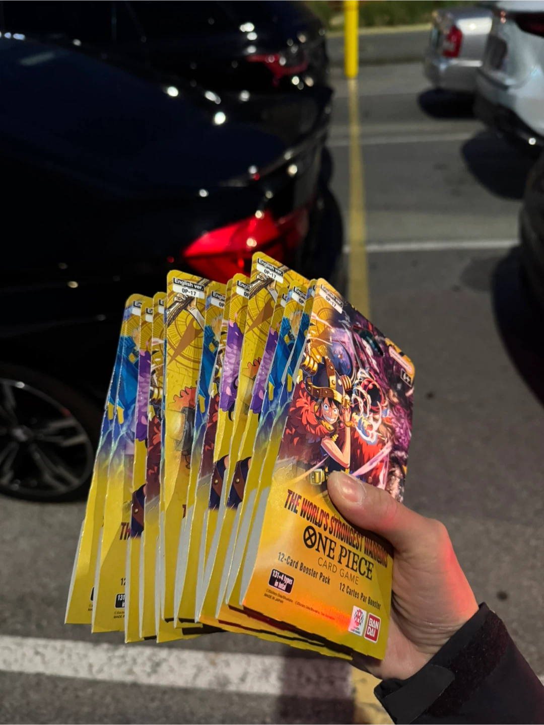 One piece op 17 sleeve booster packs