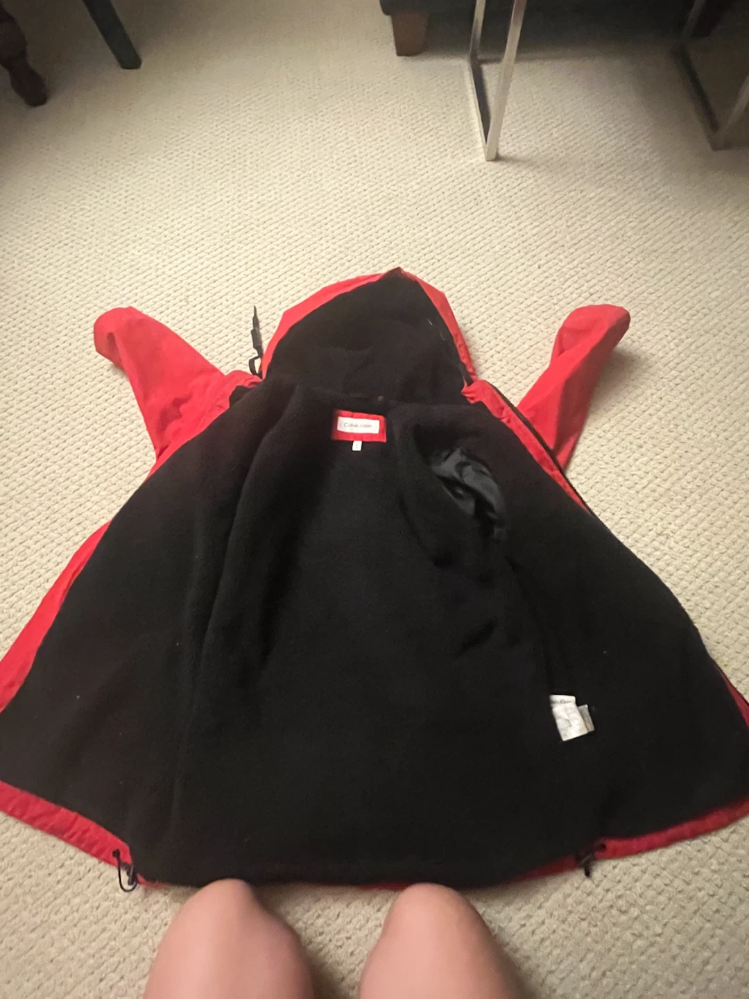Calvin Klein Red Hooded Jacket - Size M - photo 2
