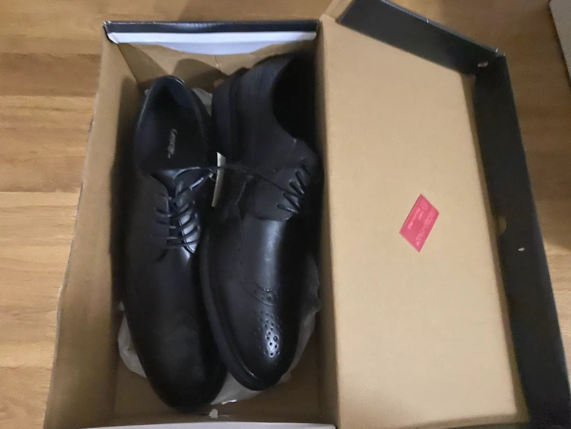 George Men's Black Wingtip Oxford Shoes - photo 4