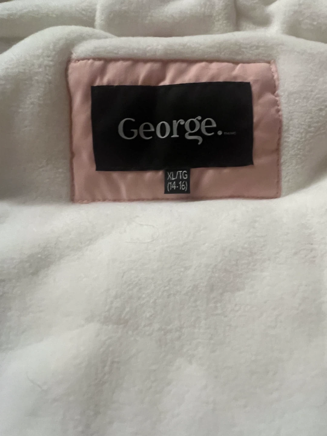 George pink parka jacket with faux fur hood - photo 3