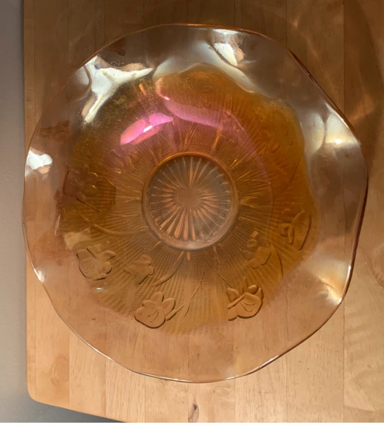 3 Vintage Iridescent Glass Bowls - photo 4