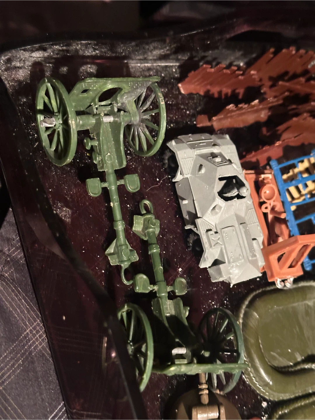 Vintage Marx Plastic Military Toy Vehicles & Accessories Lot - photo 2