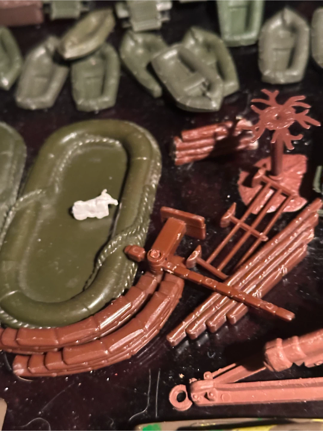 Vintage Marx Plastic Military Toy Vehicles & Accessories Lot - photo 4