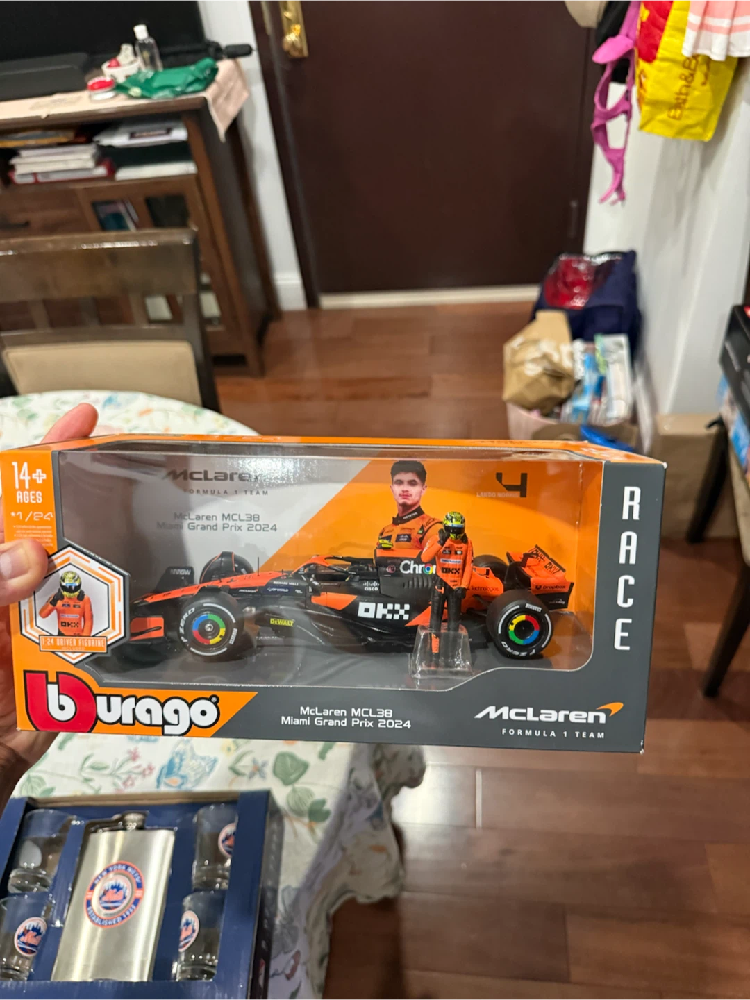 Burago McLaren MCL38 Miami Grand Prix 2024 Model Car
