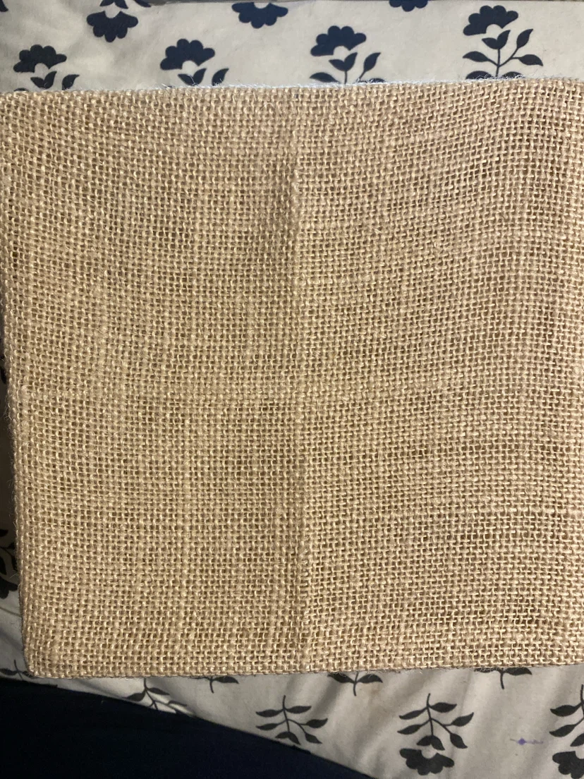 Burlap Storage Basket with Lid - photo 2