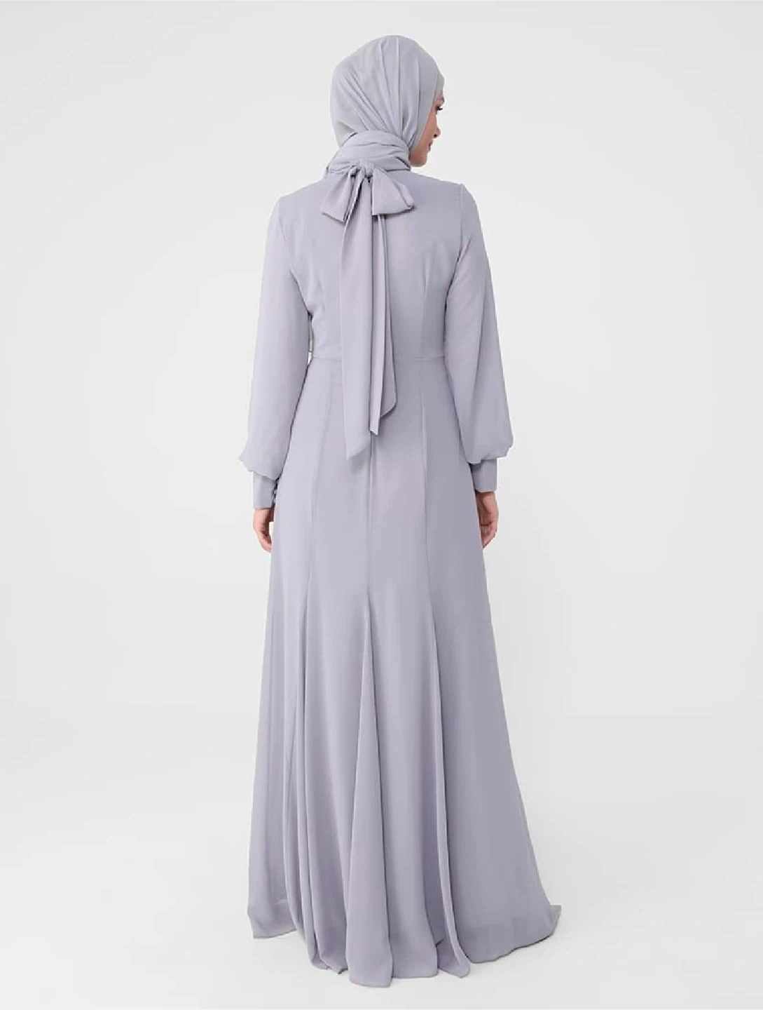 Lilac Long Sleeve Embellished Maxi Dress - photo 5