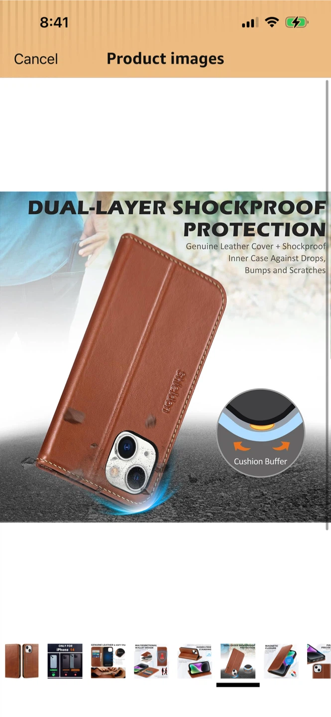 New-Shieldon Genuine Leather for iPhone14 - photo 3