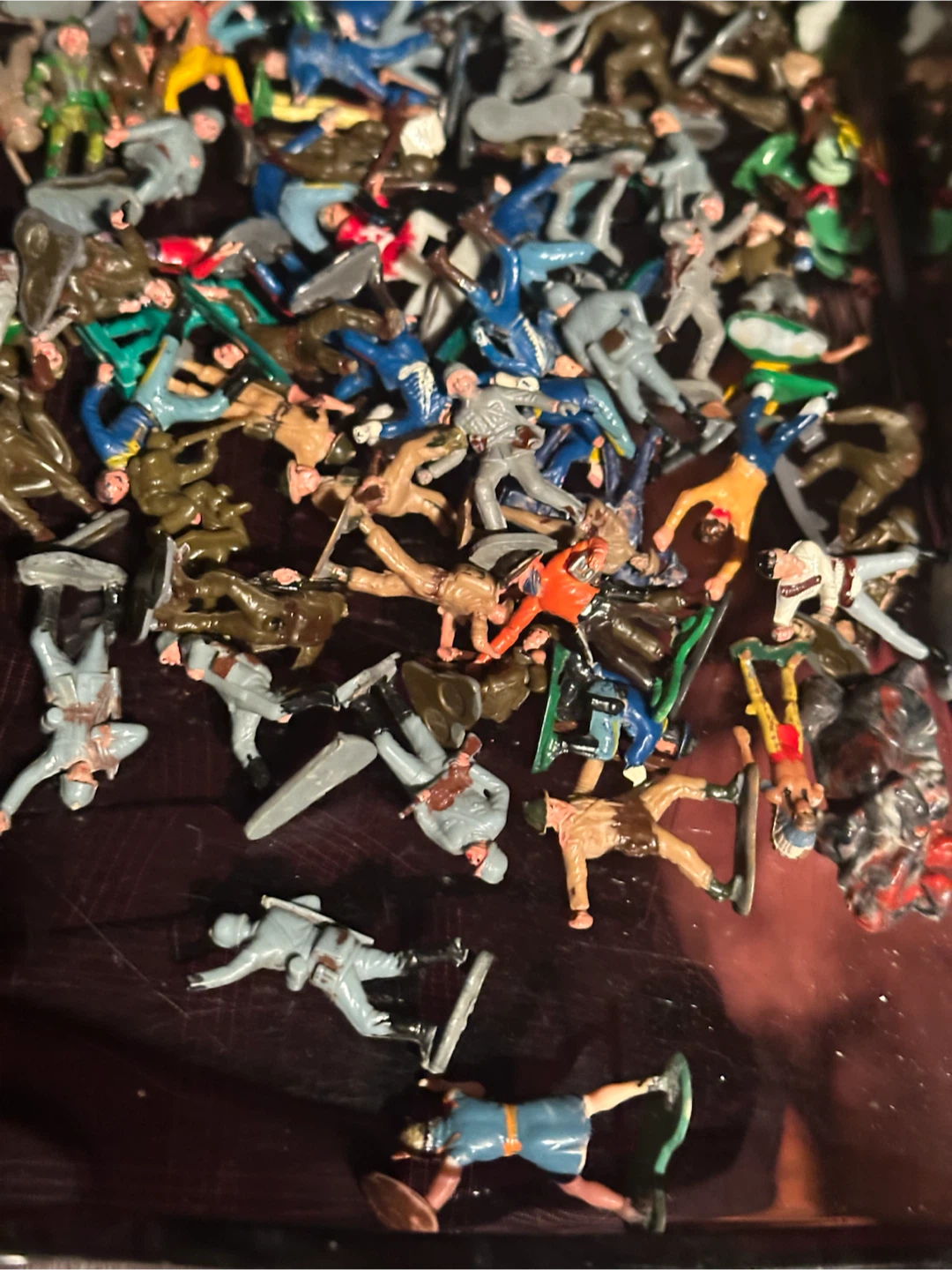 Vintage Marx 139pc Lot Soldiers Cowboys Indians - photo 2