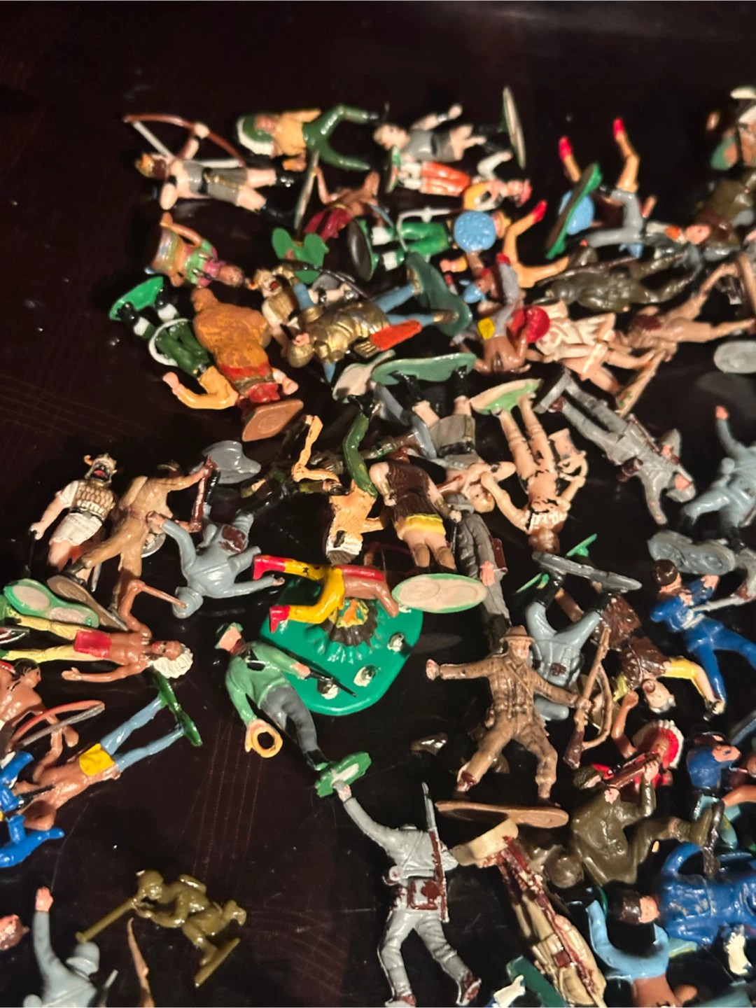 Vintage Marx 139pc Lot Soldiers Cowboys Indians - photo 3