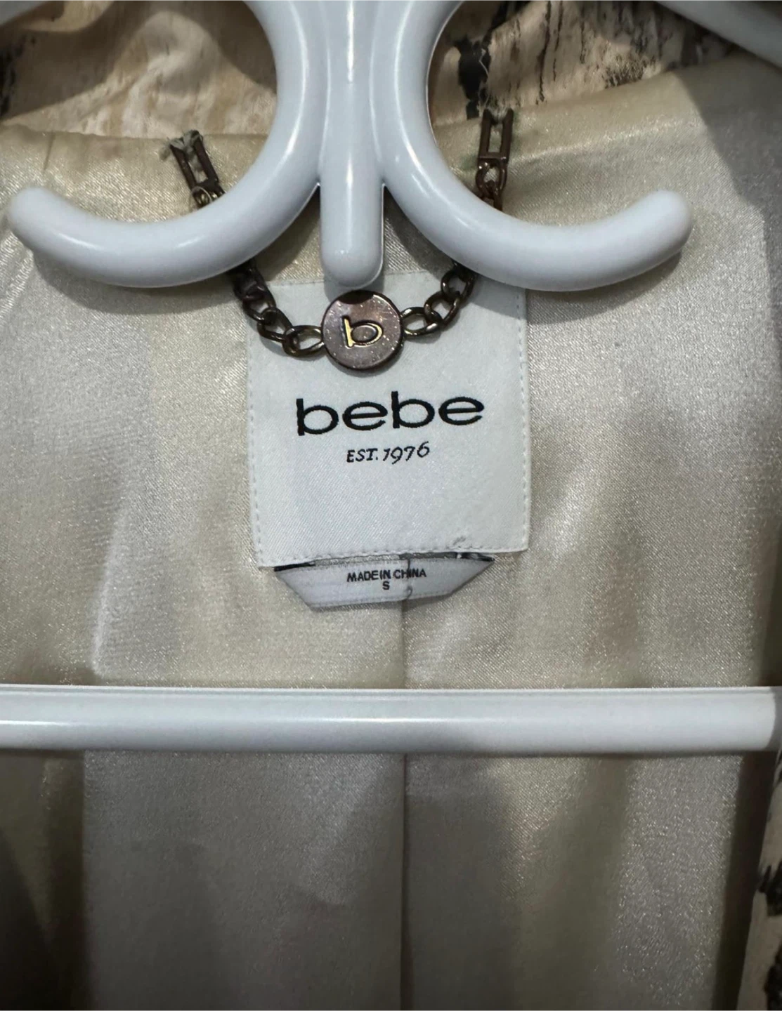 Bebe Snake Print Trench Coat - photo 2