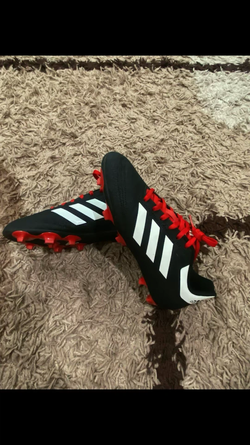 Adidas Goletto 6 FG Soccer Cleats Black White Red Size 5