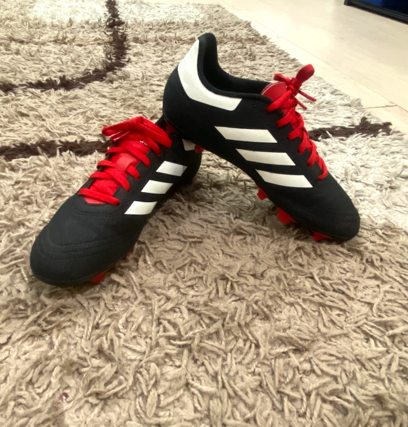 Adidas Goletto 6 FG Soccer Cleats Black White Red Size 5 - photo 2