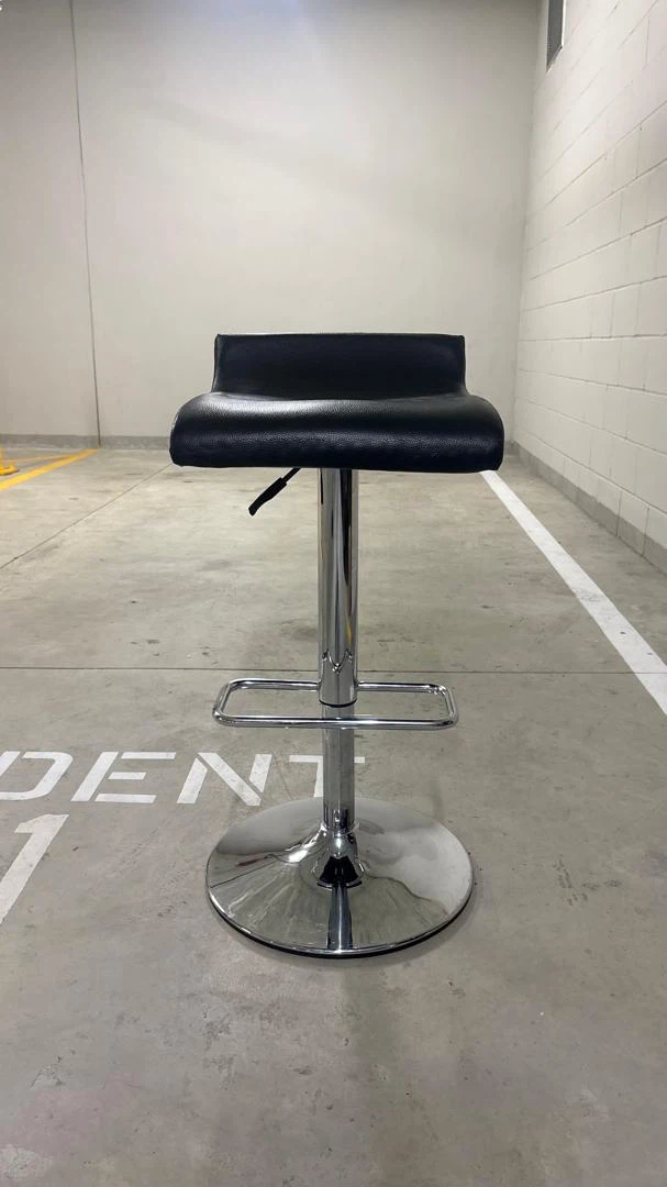 Adjustable Black Bar Stool - photo 2