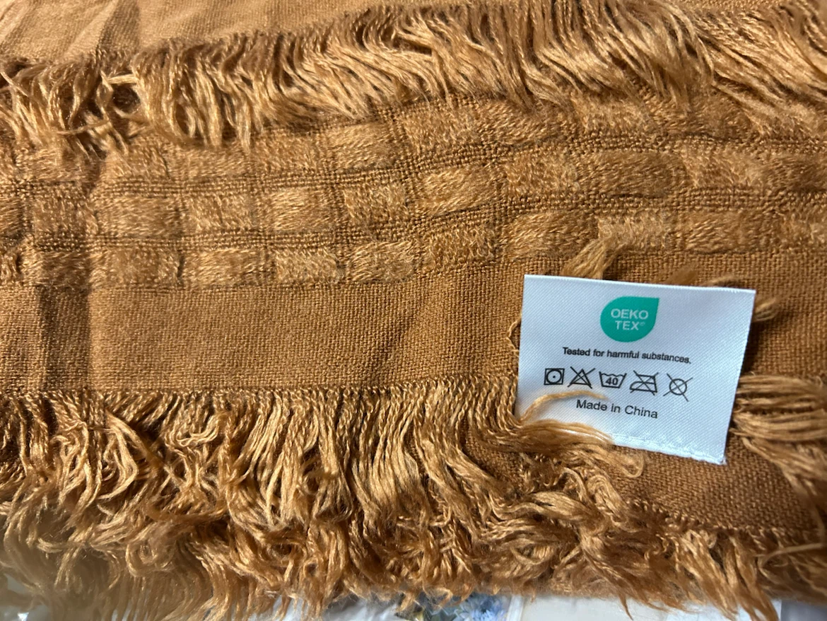 New-CREVENT Knit Throw Blanket 50"x60" - Caramel - photo 5
