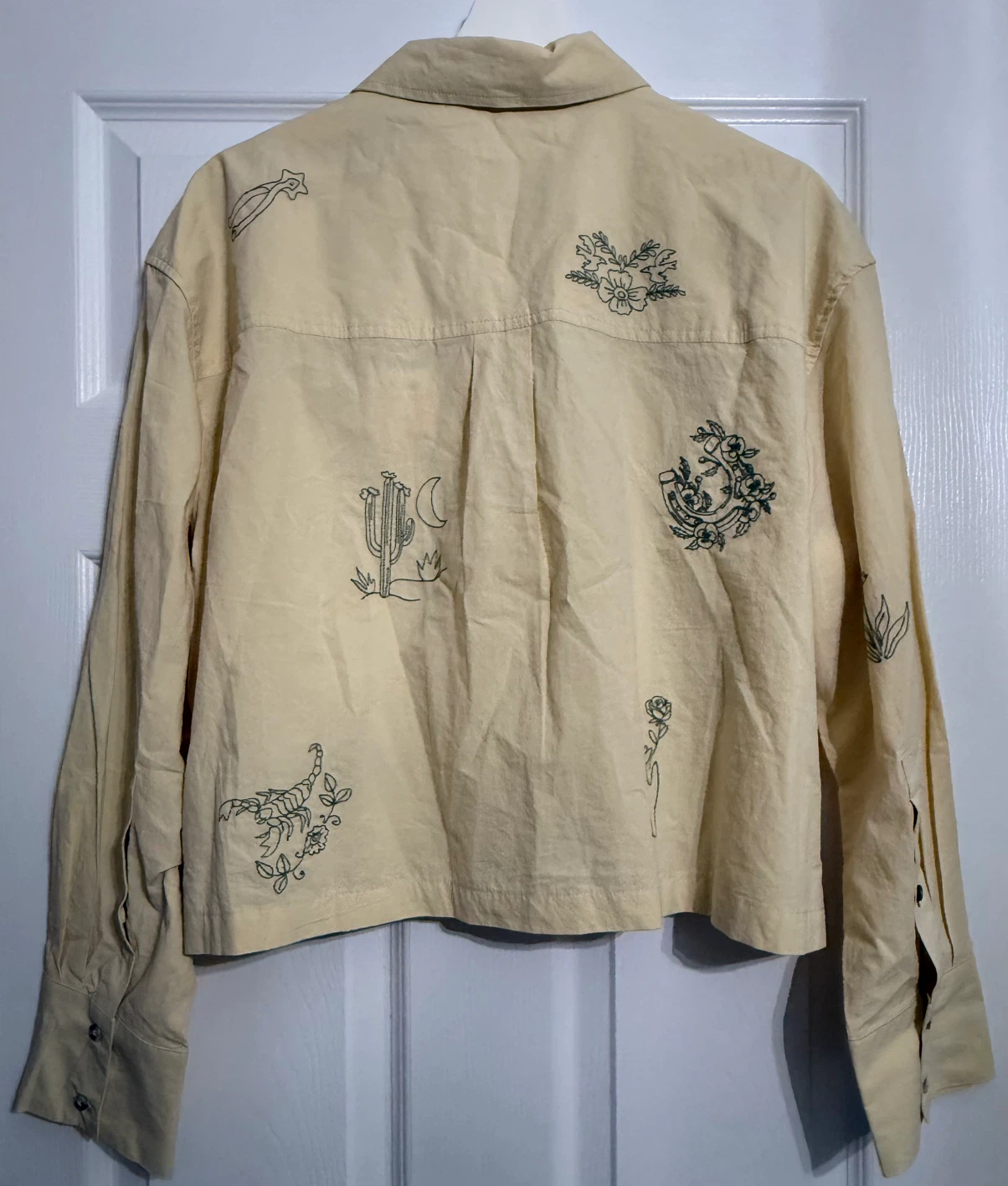 Scotch & Soda Chino pale yellow Embroidered Shirt - Size L - photo 3