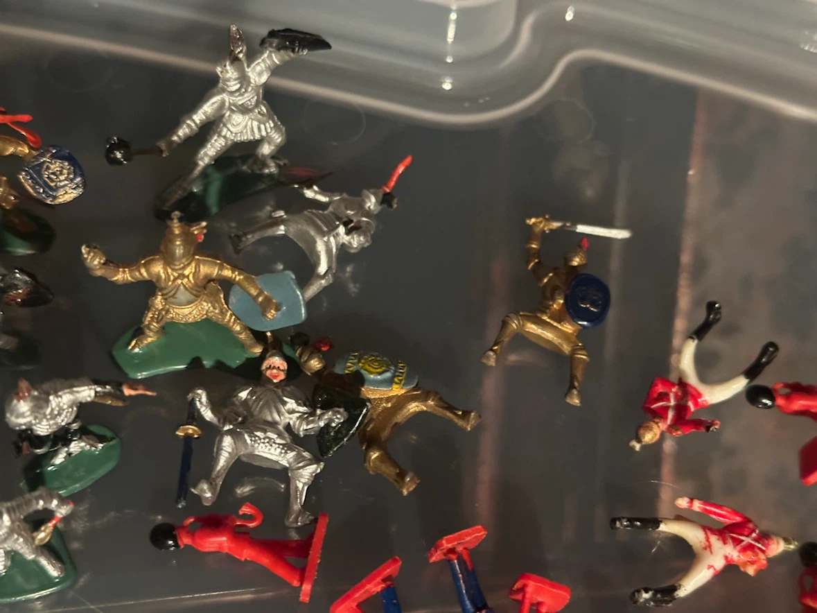 Vintage plastic British soliders / medieval - photo 5