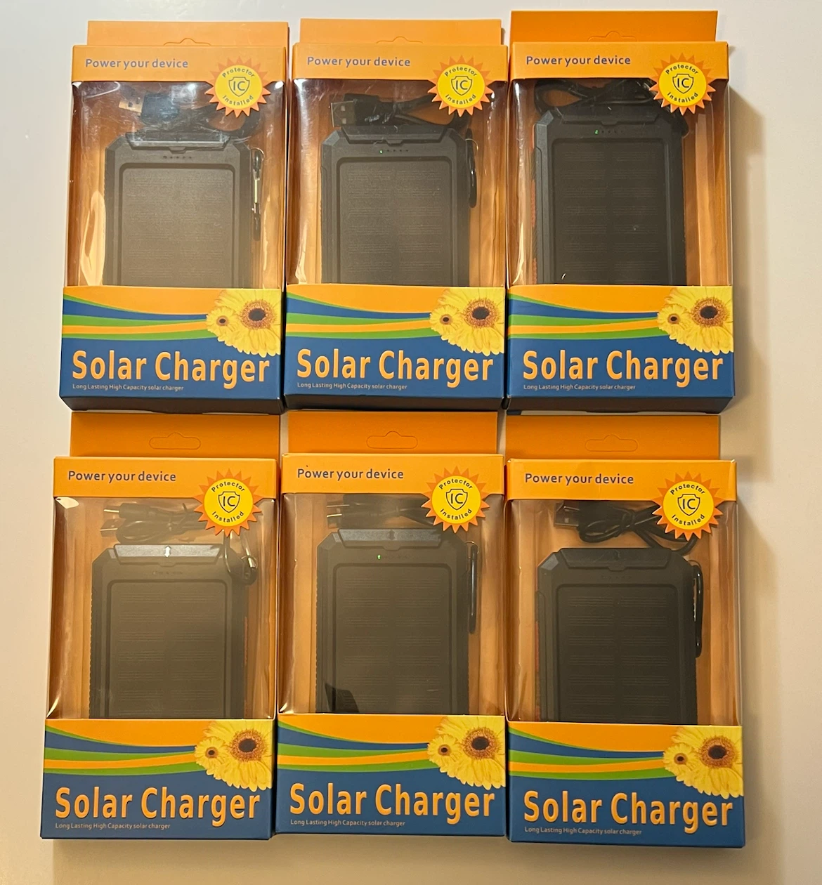 $40 each - Solar Charger - Long Lasting High Capacity
