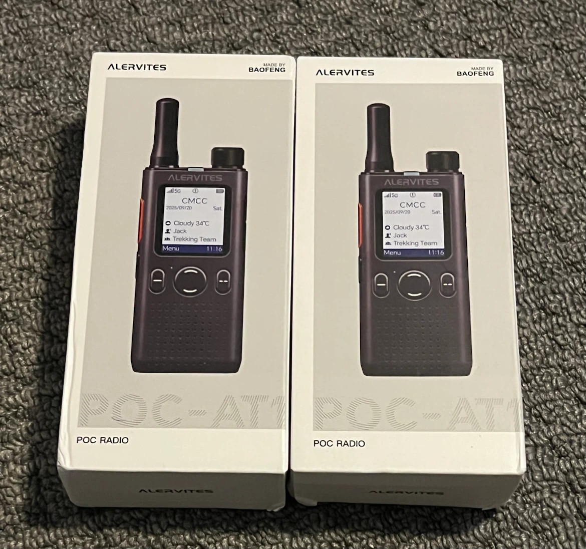 2x Alervites POC Radios - Made by Baofeng