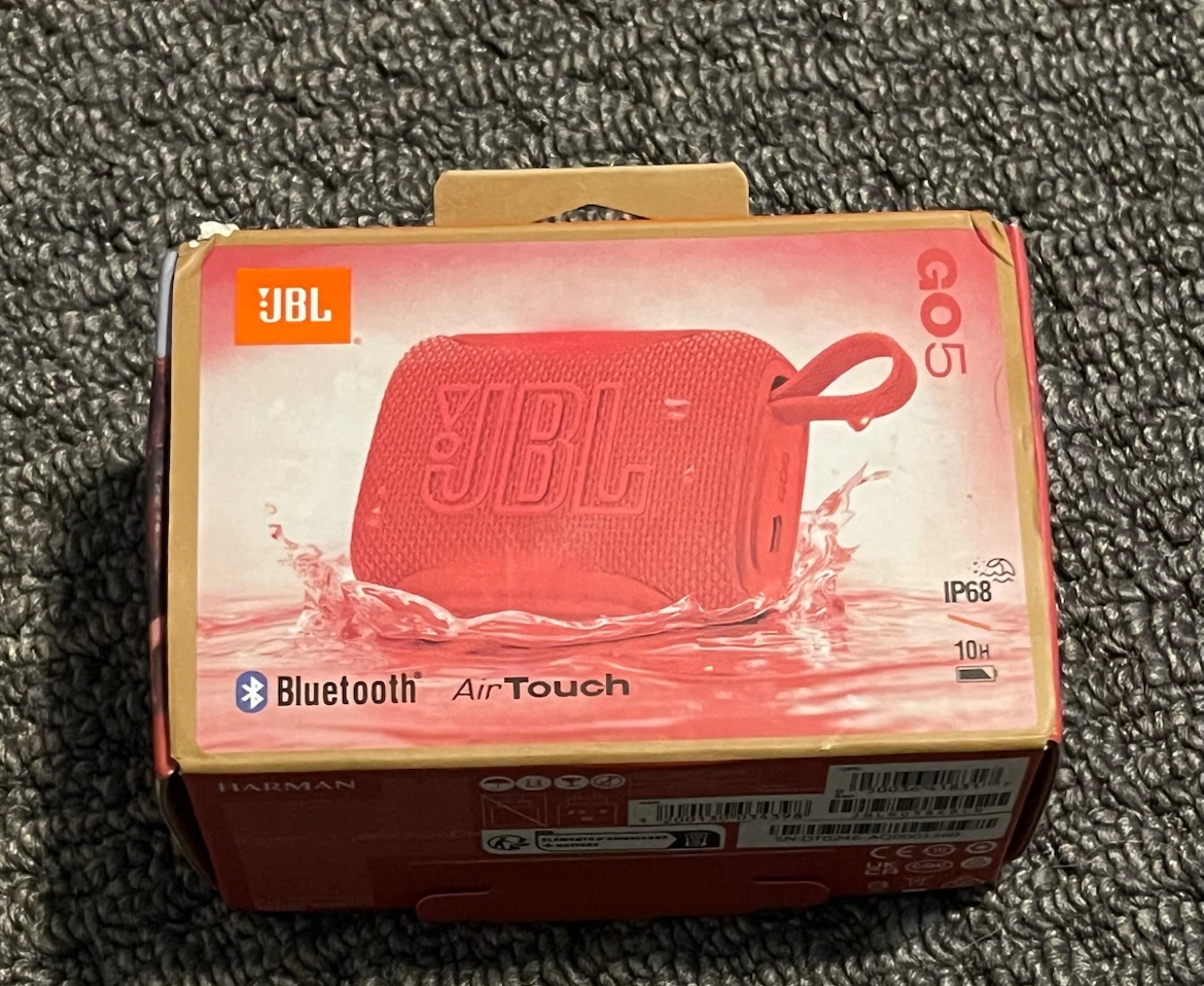 JBL GO5 Portable Bluetooth Speaker - Red