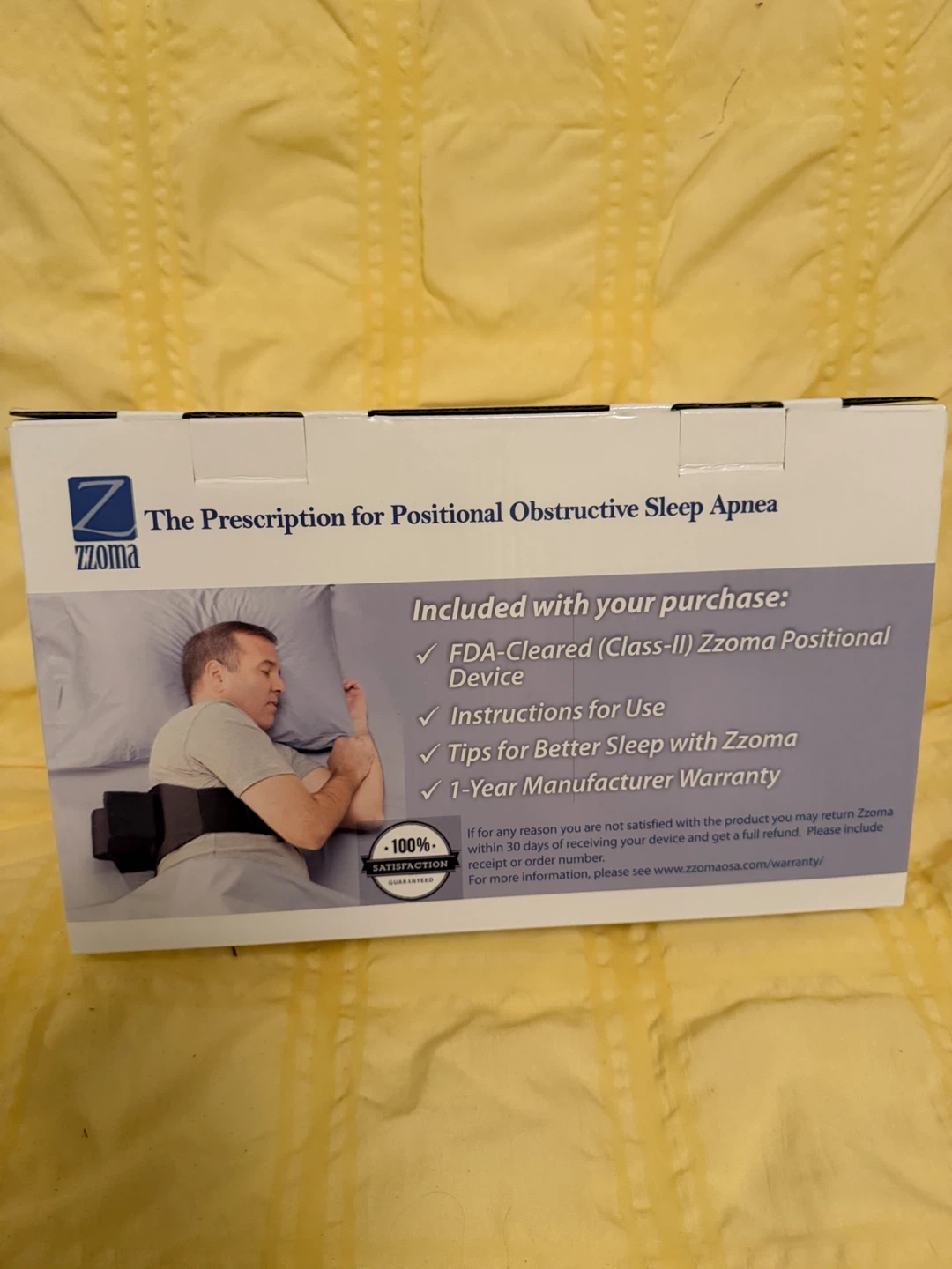 ZZOMA Positional Obstructive Sleep Apnea Device