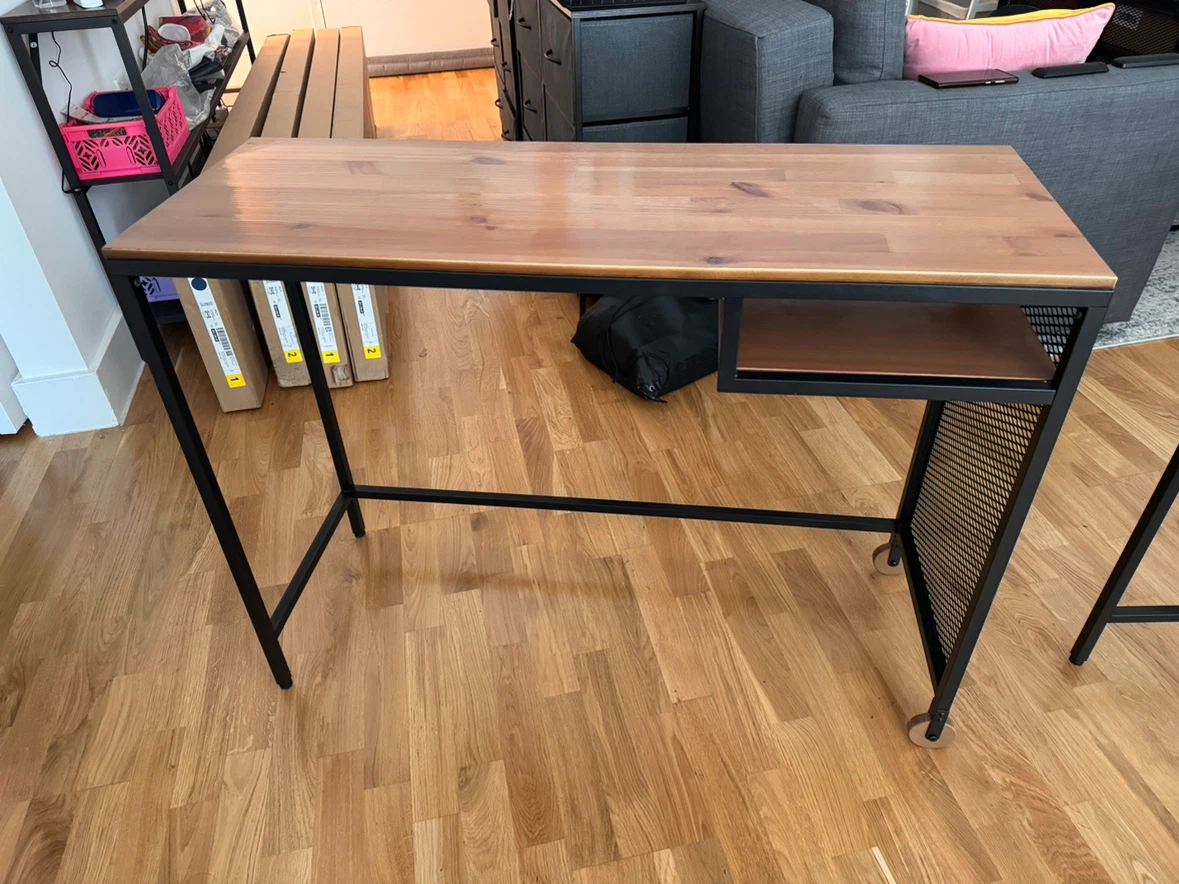 Two IKEA FJÄLBO laptop tables