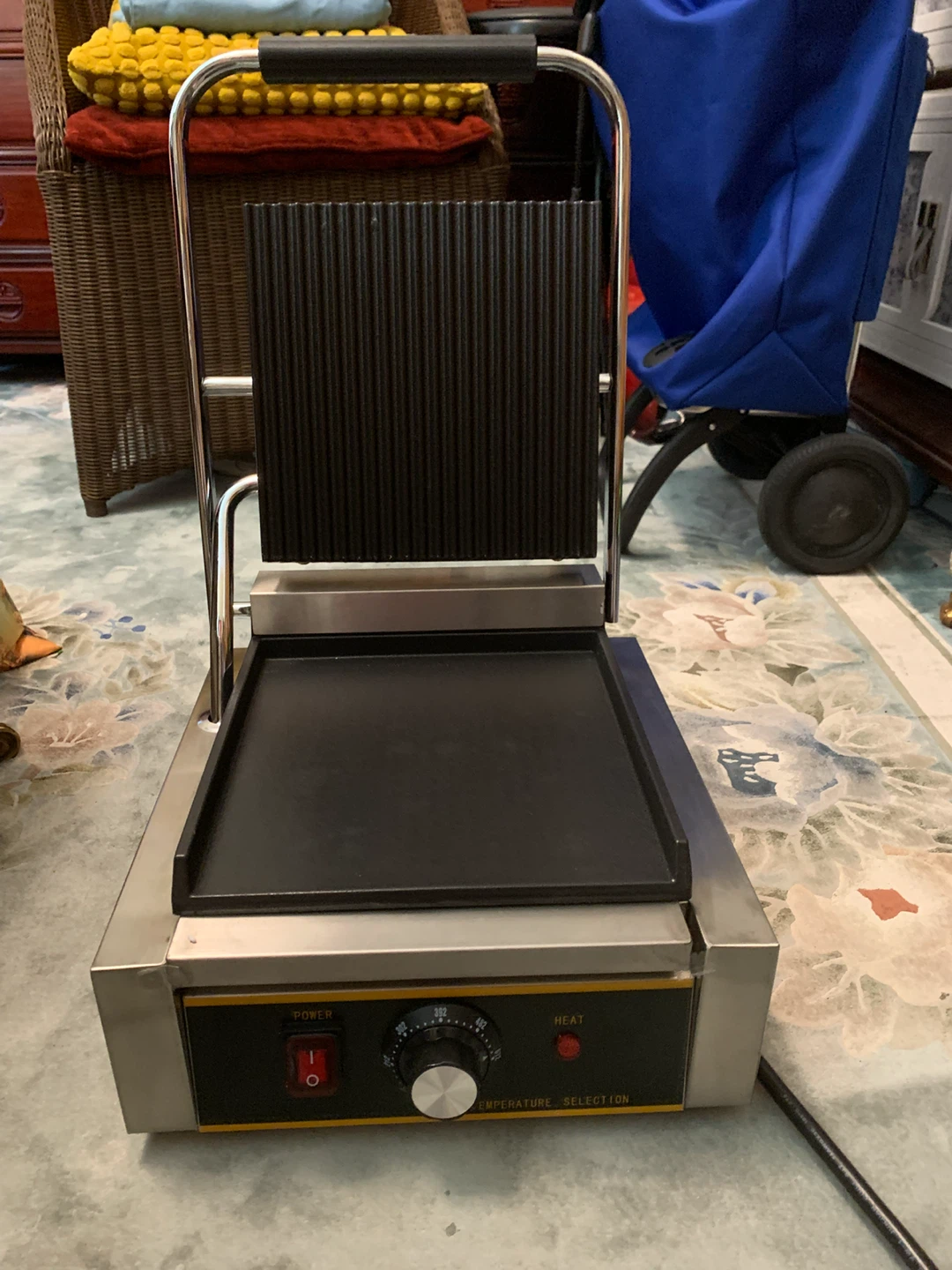 POPFOODEX Commercial Panini Press - 1800W Electric - photo 2