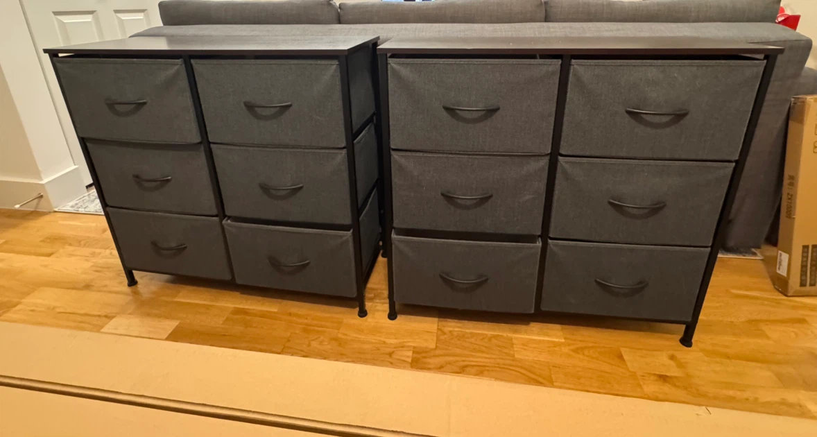 Two Dressers with 6 drawers each