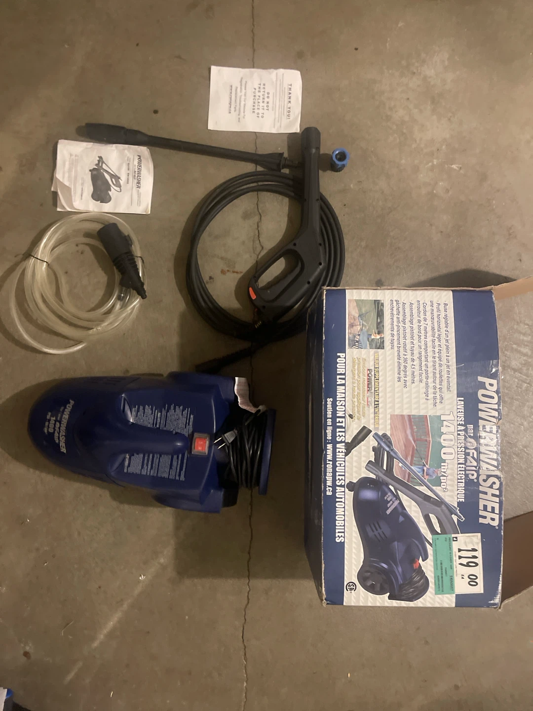 PowerWasher 1400PSI Pressure Washer