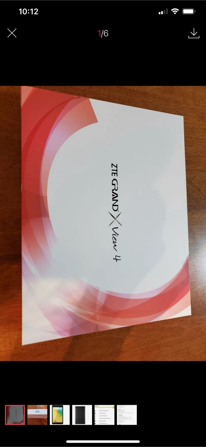 ZTE Grand X View 4 Tablet
