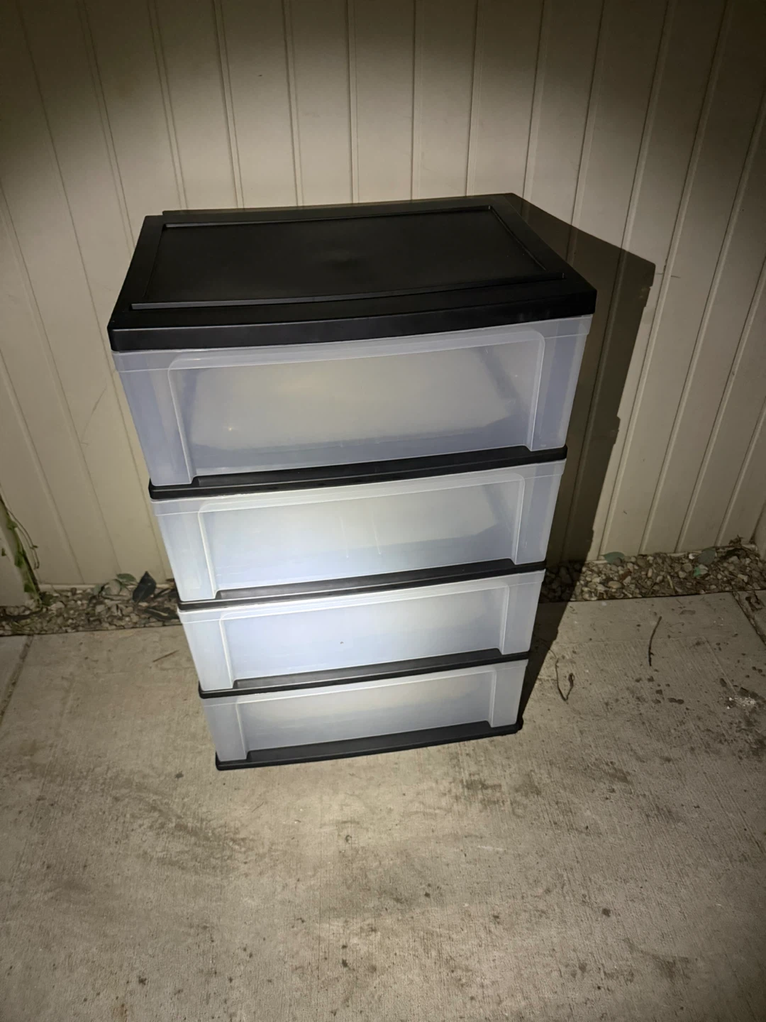 Black 4-Drawer Storage Cart