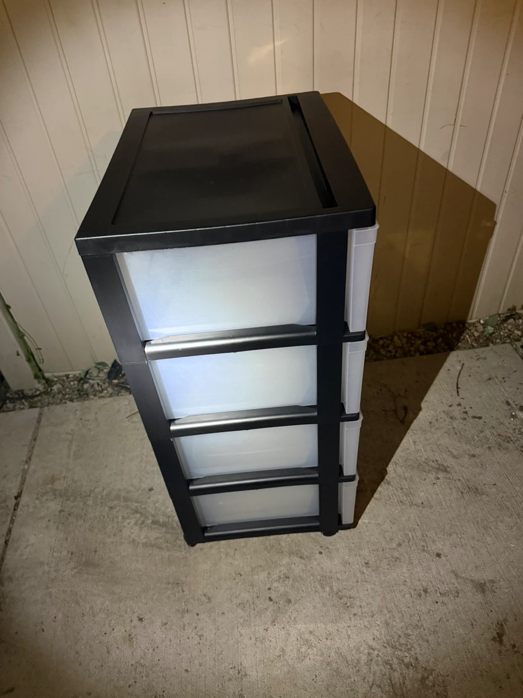 Black 4-Drawer Storage Cart - photo 2