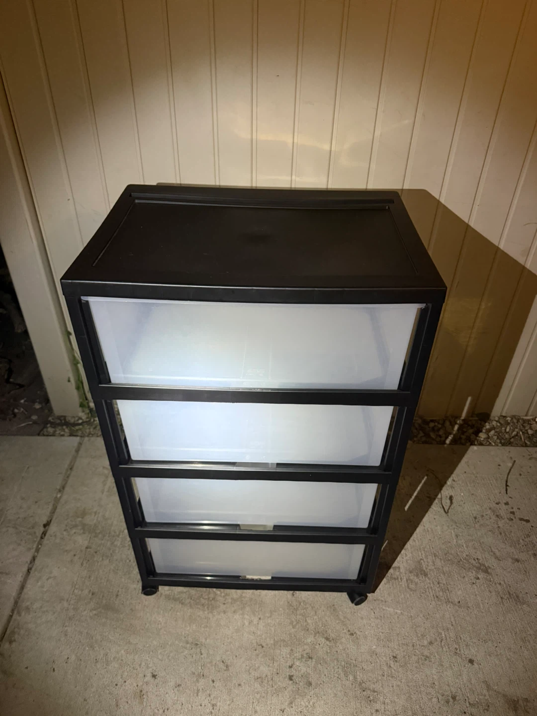 Black 4-Drawer Storage Cart - photo 3