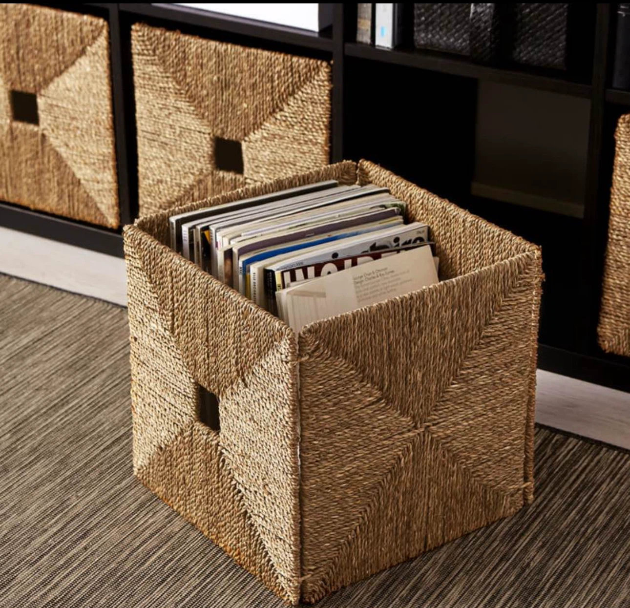 2 Knipsa Baskets for Kallax & Seagrass folder organizer - photo 4