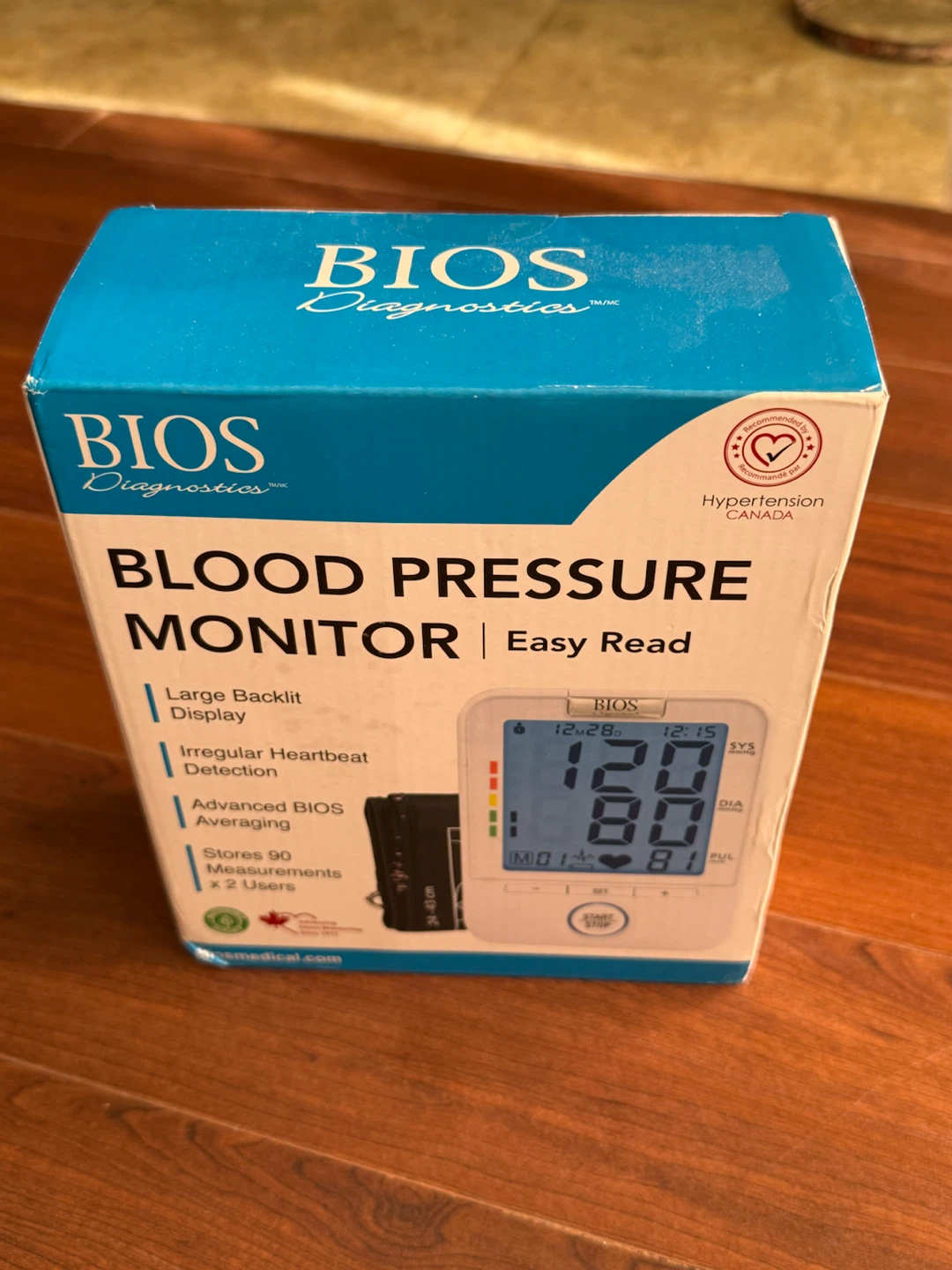 BIOS Diagnostics Blood Pressure Monitor