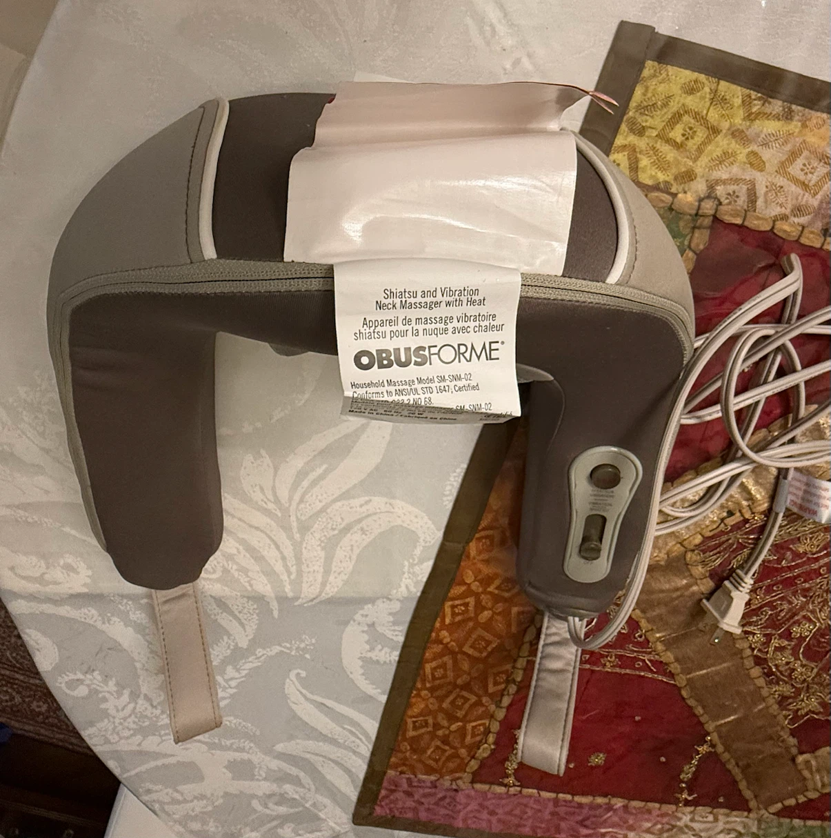 Obusforme Neck Massager with Heat and Vibration - photo 3