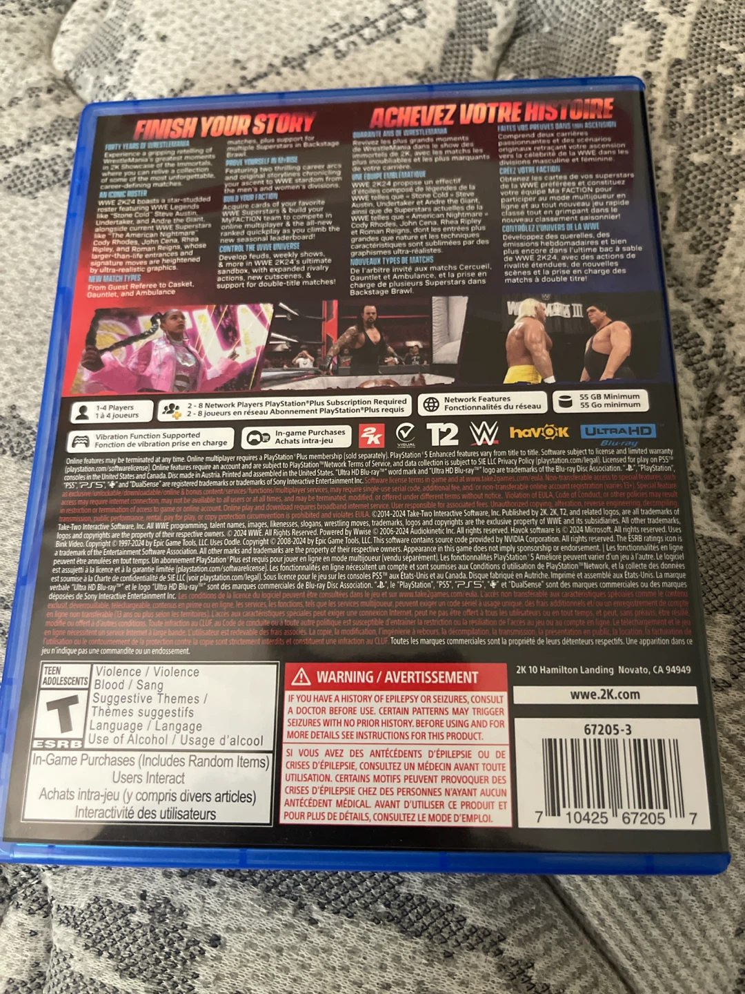 WWE 2K24 PS5 Video Game - photo 2