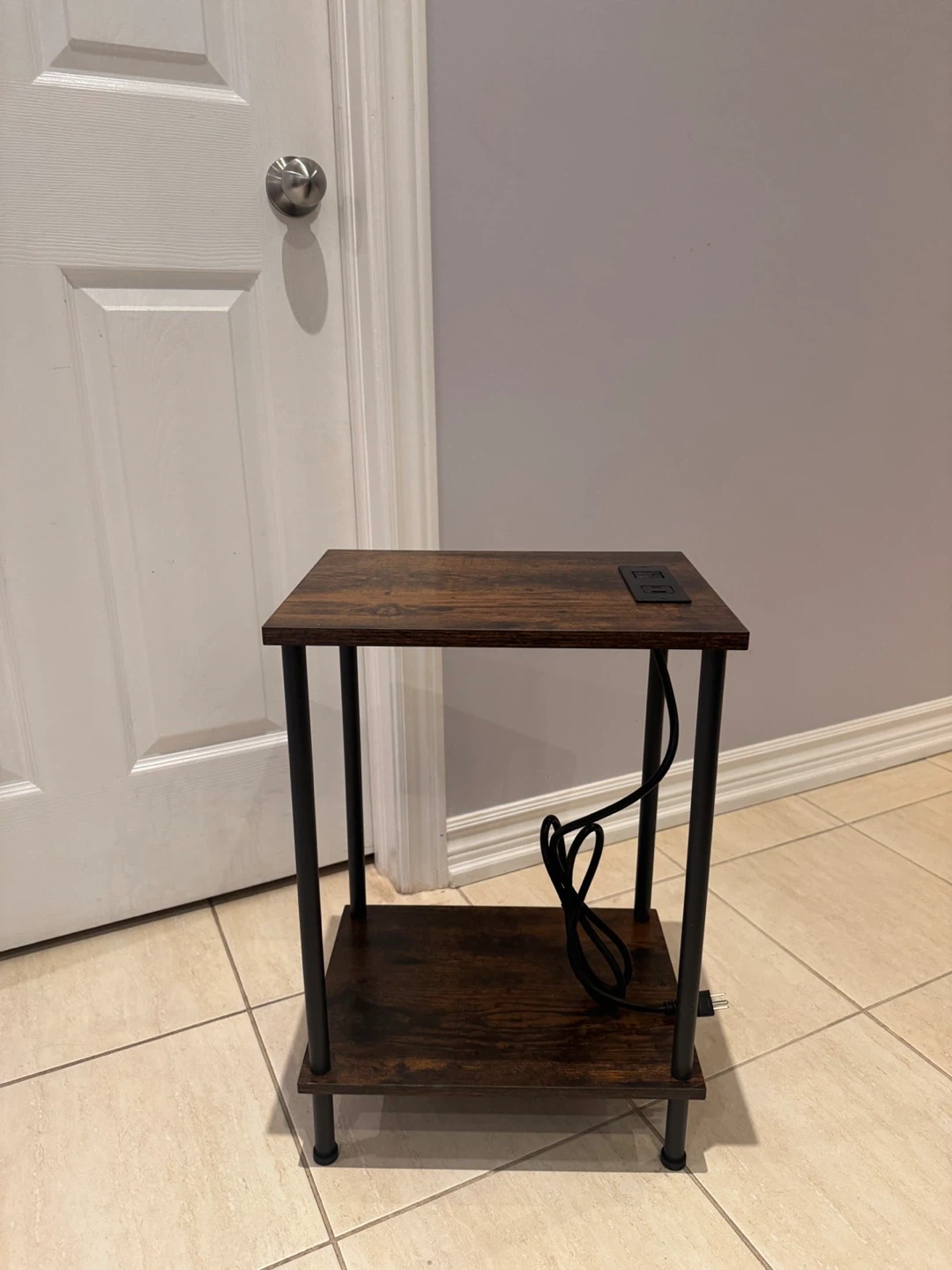 End Table with Built-in Charging Station - photo 2